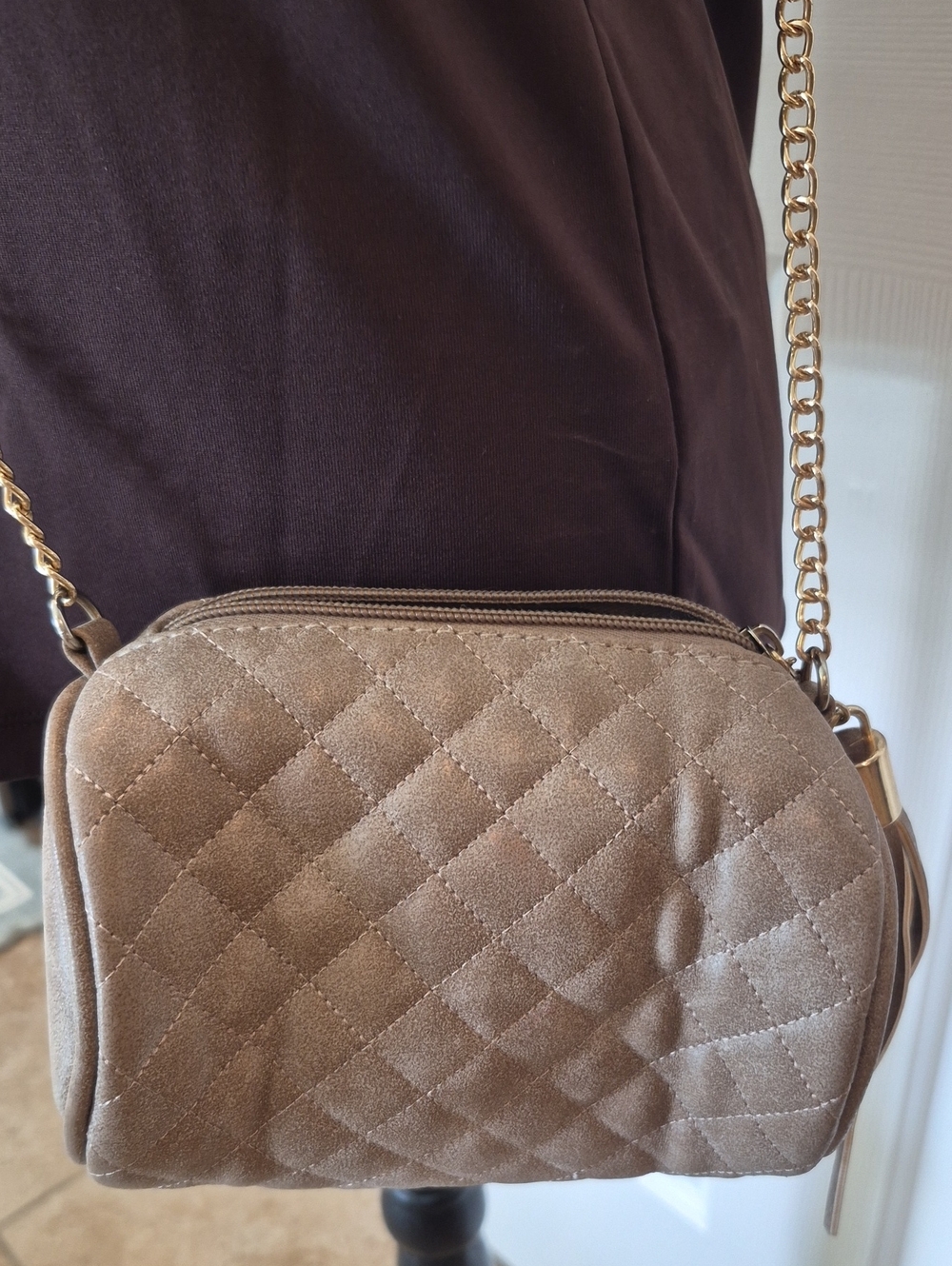 Faux Suede Crossbody 7x5